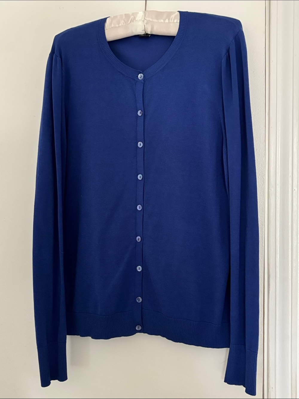 august silk Royal Blue Button-Front Women's Cardigan